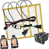 Car Seat Heater Kit Fit 2 Seats 12V 27W Heating Pads Dual Control Switch System Compatible for Toyota Camry Corolla RVA4 Leil