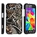 MINITURTLE NTECeaq Full Body Armor Snap On Hard Case Protector Case Cover for Samsung Galaxy Core Prime G360 Bundle with Screen Protector and Stylus Pen - Tree Bark Hunter Camouflage