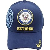 Navy Emblem Retired (Emblem Shadow on Side) Baseball Cap Navy