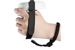 (1 Pair) Orzero Adjustable Hand Grip Straps Accessories for Quest 2 VR Gaming Headset Controller, Handle Dropping Prevention - Black