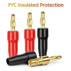 Diospyros 4 mm Gold Plated Open Screw Type Speaker