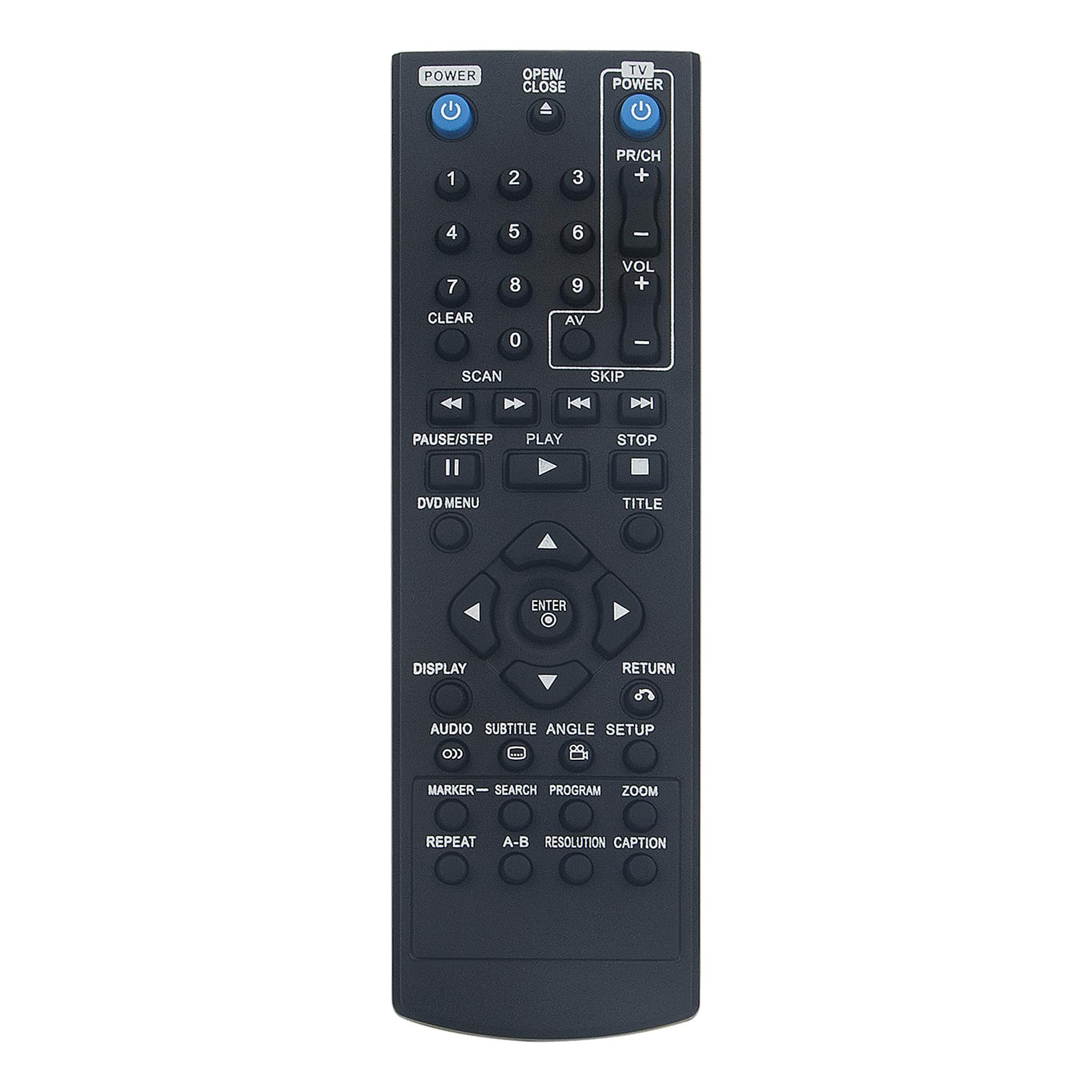 ALLIMITY COV33662801 COV33662806 Replace Remote Control fit for LG Disc DVD Player DP132 DP132H DVX641KH DVX640H DP132H T22 RH256 DN898 DVB812