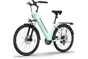 ZDZA Electric Bike for Adults 26'', 1200W Peak Motor, Up to 65 Mi Range E Bikes for Adults with 7-Speed, 48V Removable Battery, Front Suspension, Adult Electric Bicycles for Commute Beach Snow Womens