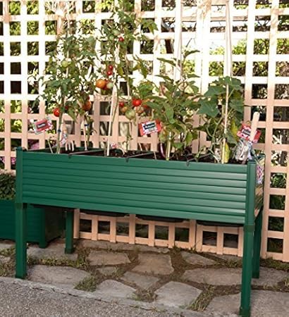 Huerto urbano GREENLAND 120x60x75 cm. Para terraza/jardín. Color ...