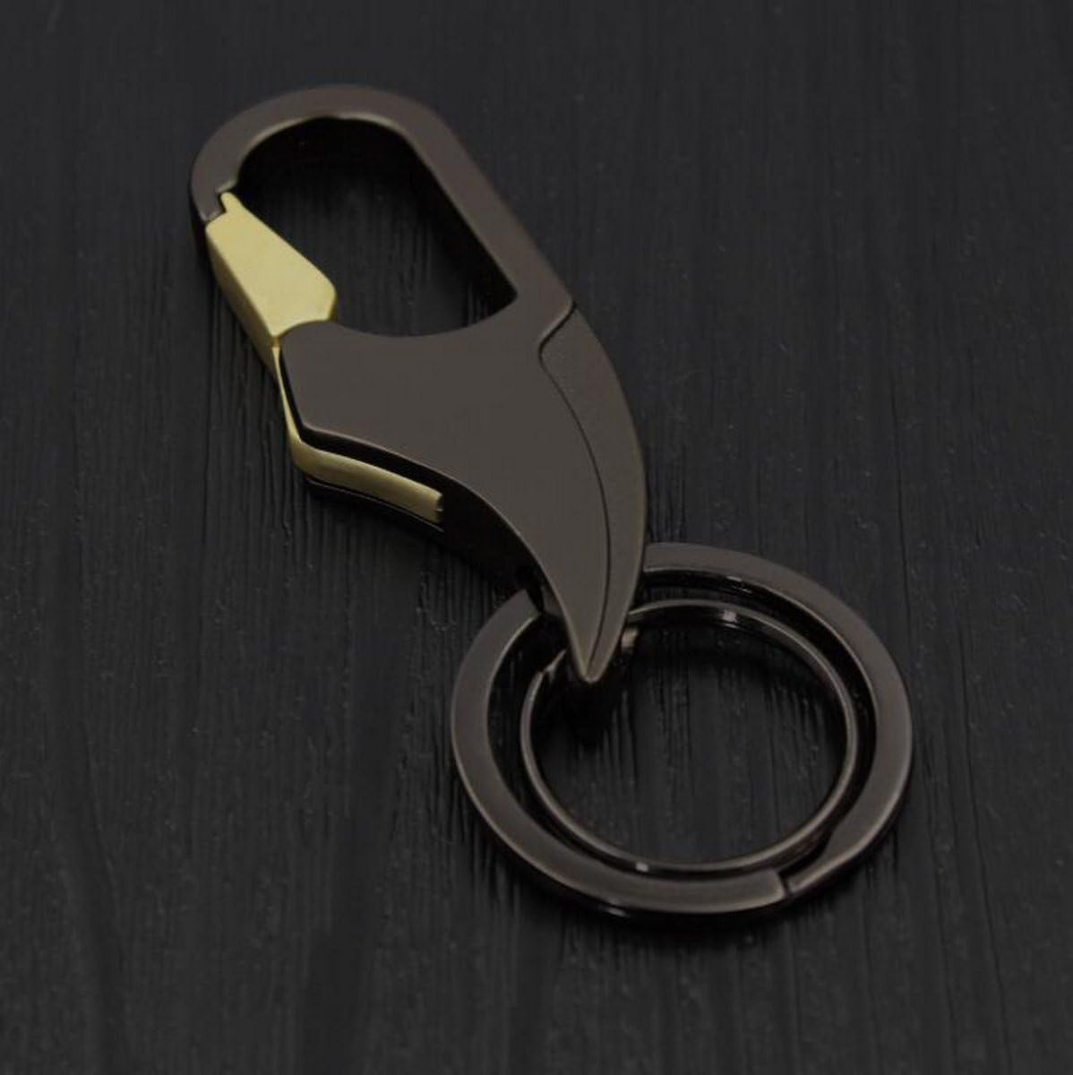 Vividly Men's Personal Keychain Car Keychain (Black)