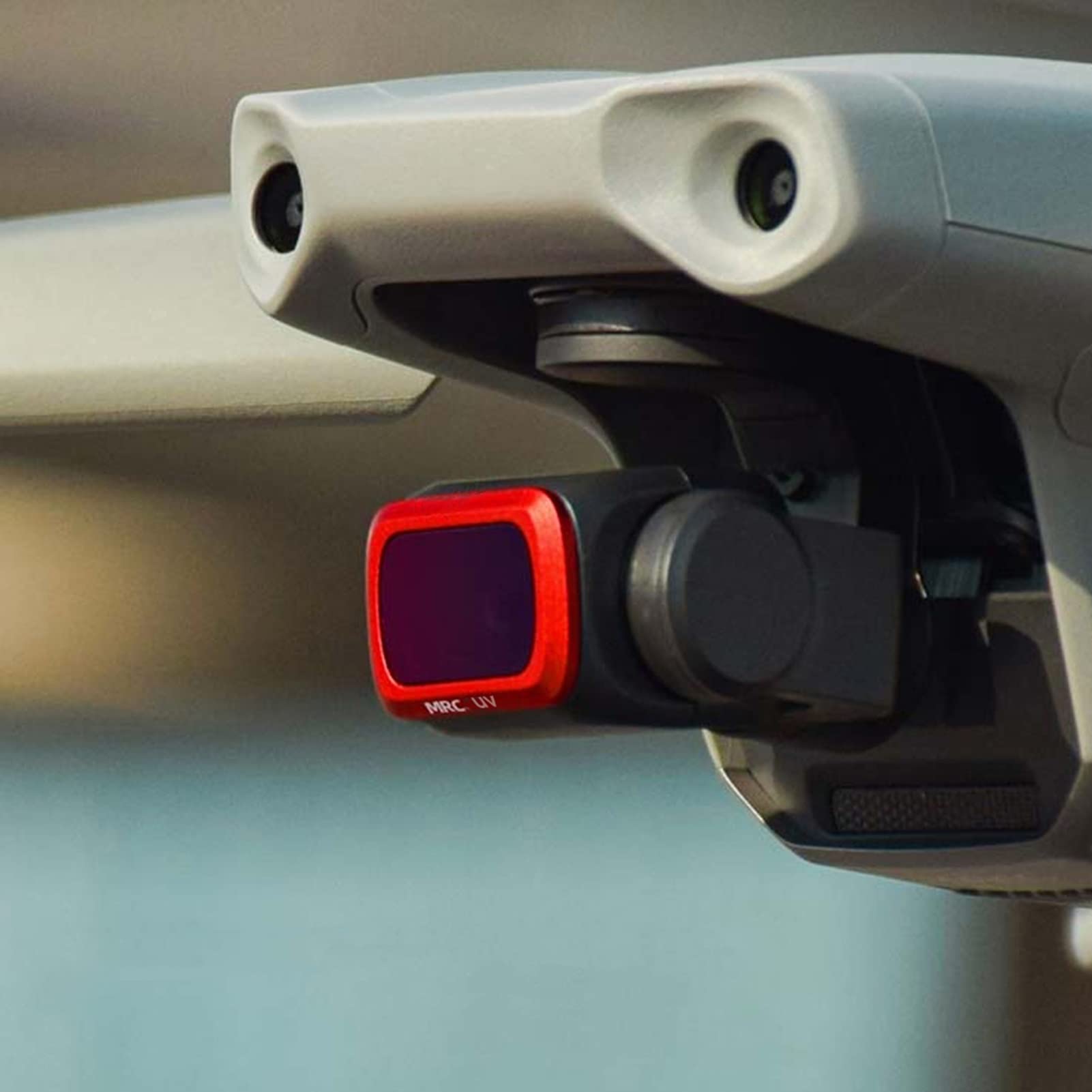 UV Camera Lens Filter, Aluminum Alloy Frame + Optical Glass Waterproof Anti-scratch Professional Drone Protector Accessories Compatible for DJI Mavic Air 2