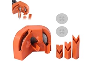 GROLOMO Drill Bit Sharpener,Drill Bit Sharpener for All Bits,Multipurpose Drill Bit Grinding Sharpener for High-Speed Steel, Masonry, Carbide, Cobalt & Tin-Coated Drill Bits (1pcs)