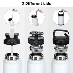 OLDLEY Insulated Water Bottle with Straw 32oz