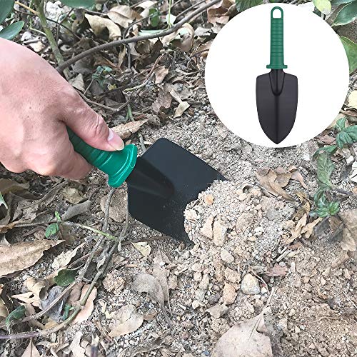 xderlin Garden Tools Set,12 Piece Gardening Gifts Garden Tool Set with Storage case with Garden Trowel Pruners and More -Garden Gifts for Men & Women (Dark Green, 7)