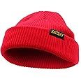 KNITDAY Fisherman Beanie Trawler Sailor Skullcap Knit Short Hat Unisex