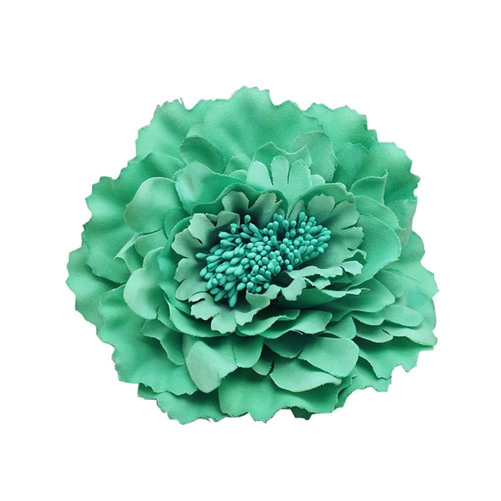 Amazon Com Kewl Fashion Women S Bohemia Peony Flowers Hairpin Hair Clip Flower Brooch Turquoise 1 Beauty