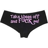 Knaughty Knickers Take These Off and Fuck Me sexy slutty underwear black panties