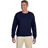 Hanes Men's Ultimate Cotton Heavyweight Crewneck Sweatshirt_Navy_XL