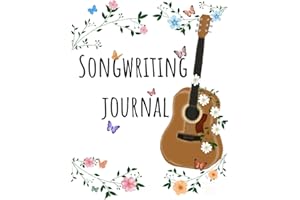 Songwriting Journal: Song notebook for girls, note and lyric pages for musicians and music lovers (Songwriting School Series)