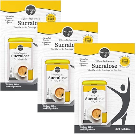 3 X Comprimes Edulcorant De Sucralose Borchers 2 X 300 Unites Amazon Fr Epicerie
