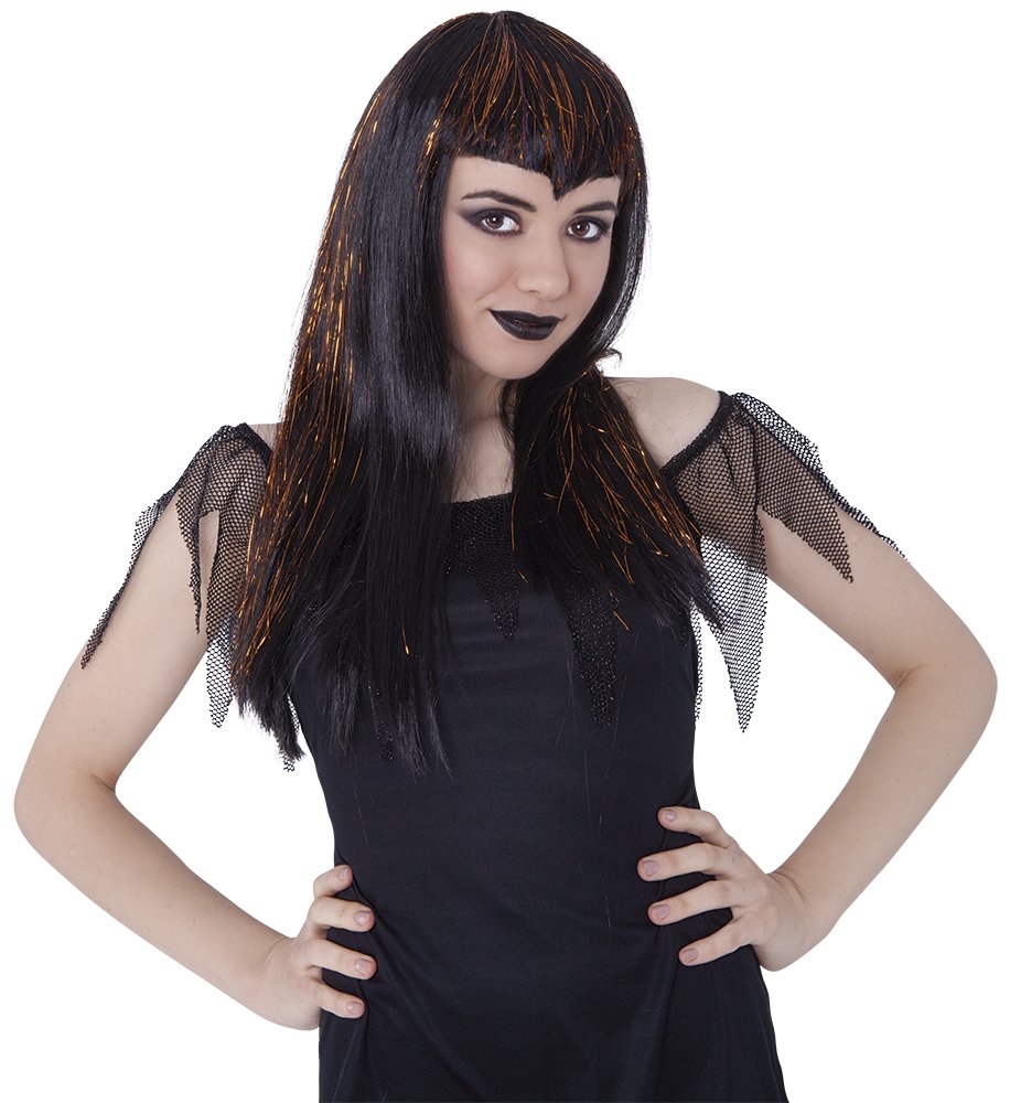 Rubie's Vampire Wig Naughty AD, One Size, Black and Orange (S1539)