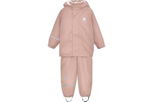 CeLaVi Kids Rain and Snow Suit for Boys Girls with Detachable Hood, Waterproof Raincoat and Pants - Ideal for Rain and Snow