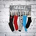 MyGift Wall Mounted Vintage Gray Solid Wood Lost Sock Display Rack, Hanging Laundry Room Sign with Funny Single...Ready to Mingle Quote and 5 Clothes Pins