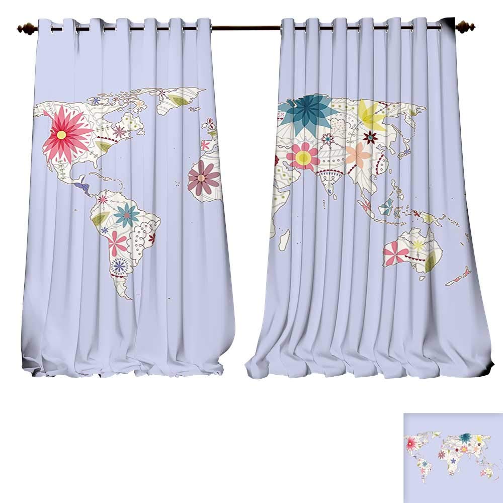 Amazon Com Fengruiyanjing Home Room Darkening Wide Curtains