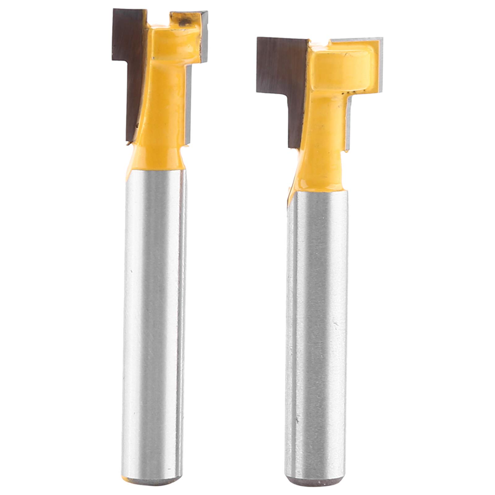 2PCS T-Slot Cutter Router Bit, 1/4 Inch Shank Keyhole Router Bit T-Slotting Cutter Bit, Woodworking Milling Cutter Chuck, Cnc Spoilboard Surfacing Router Bits