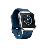 Fitbit Blaze Smart Fitness Watch, Blue, Silver, Large (US Version)