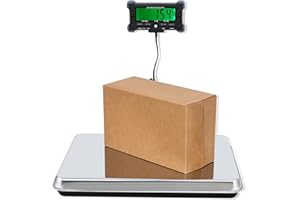 NORJIN Postal Scales 660lbs Shipping Scale, 16"X 12" Large Platform Scale, Heavy Duty Industrial Scale for Package, Battery Not Included