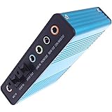Optimal Shop USB 6 Channel External Sound Card 5.1 Surround Adapter Audio S/PDIF