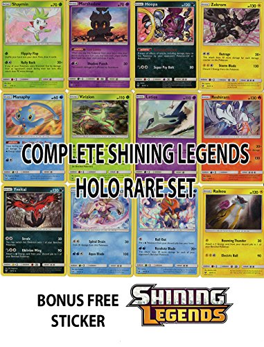 Pokemon Shining Legends Complete Holo Rare Set 12 Card Lot | Desertcart  Gambia