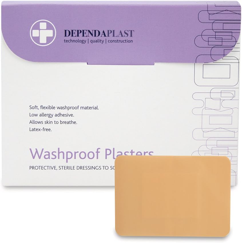 Reliance Medical Dependaplast Washproof Plasters 7.5x5 cm Box 50