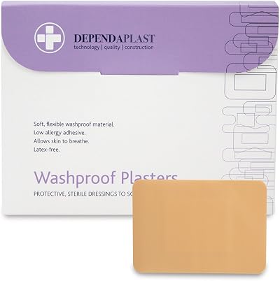 Reliance Medical Dependaplast Washproof Plasters 7.5x5 cm Box 50