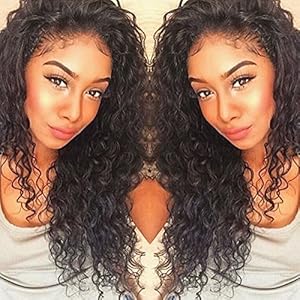 Curly Human Hair Lace Front Wigs 150% Density Brazilian Deep Curly Wig with Baby for Black Women 22 inch