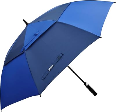 ACEIken Golf Umbrella Windproof 62 Inch Navy Royal Blue Double Canopy