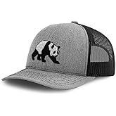 Richardson Mesh Cap Hat Embroidered Panda Bear Embroidery Trucker Hats for Men & Women