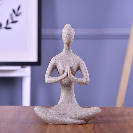 yoga woman statue