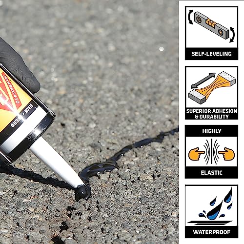 Sikaflex410 Asphalt Sealant, Black, SelfLeveling Hybrid Sealant For