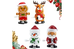 Christmas Wind-up Toys, 2025 New Christmas Theme Wind-up Toys, Santa Claus Penguin Snowman elk Wind-up Running and Jumping To