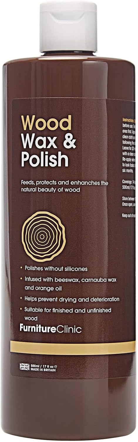Furniture Clinic Wood Wax & Wood Polish (500 ml)
