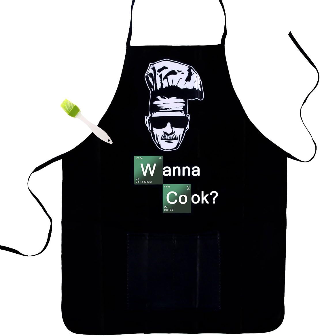 Aprons Kitchen Wanna Cook for Women Men Waterproof 100