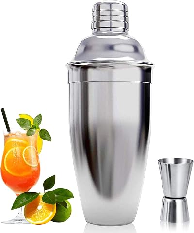 Marouom 750 ml Cocktail Shaker Set with Strainer and Jigger