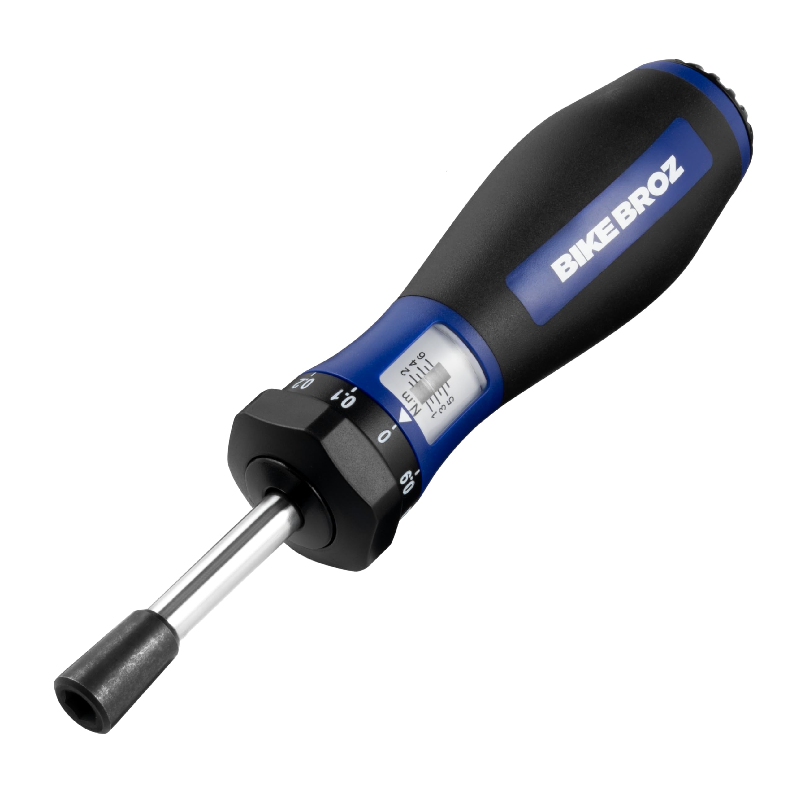 Torque Wrench for Bicycle Repair etc. 1/4 Inch Torque Screwdriver with Bit Holder and Right Tightening 1-6 Nm | "Spencer Screwtorque" by BikeBroz | 70001