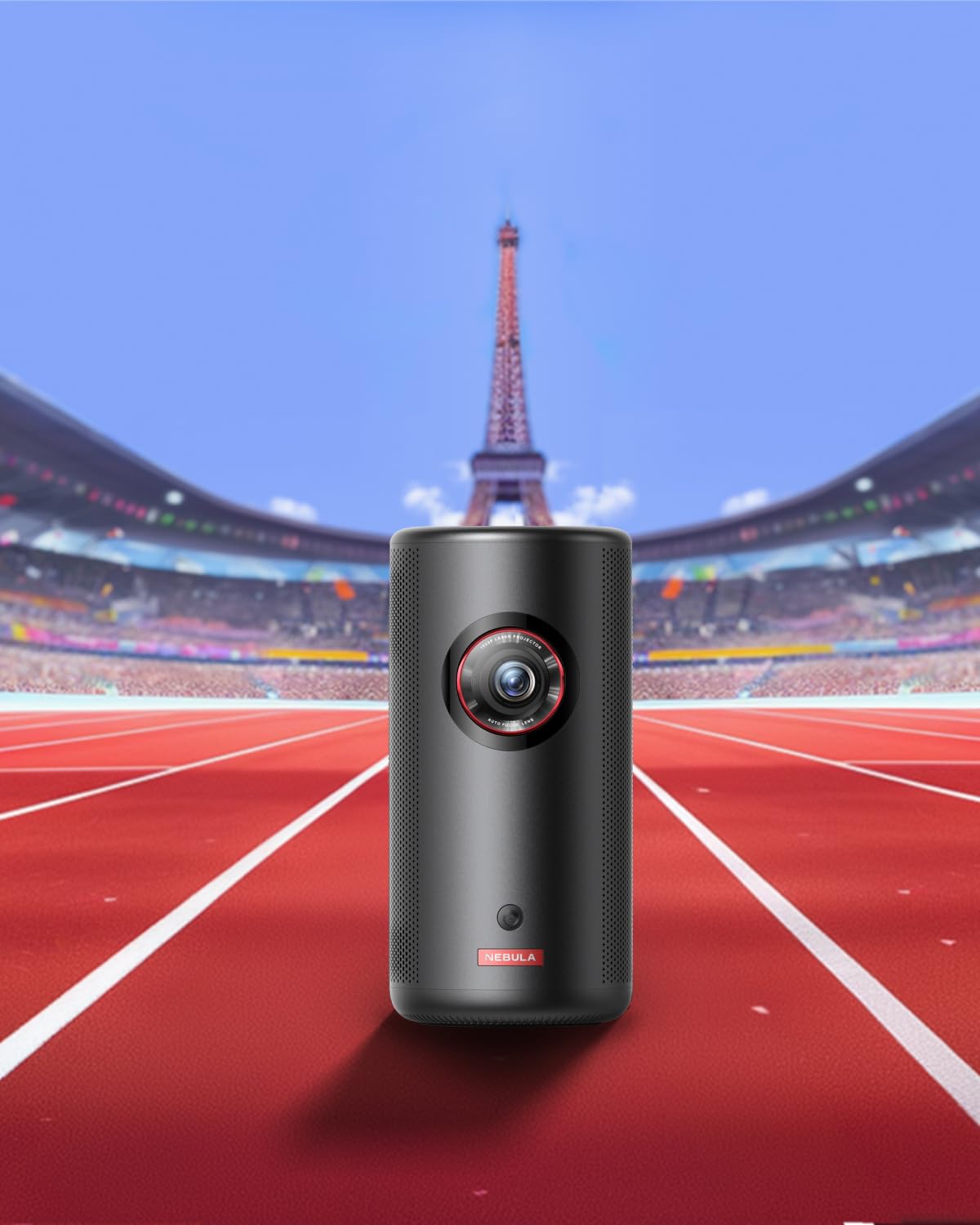 NEBULA Capsule 3 Laser GTV Beamer, 300 ANSI Lumen, 1080p Mini Smart TV Beamer mit WLAN, Mobiler Outdoor, Dolby Digital, Laserprojektor, Autofokus, 120-Zoll Bild, 2,5 Stunden Integrierter Akku 2