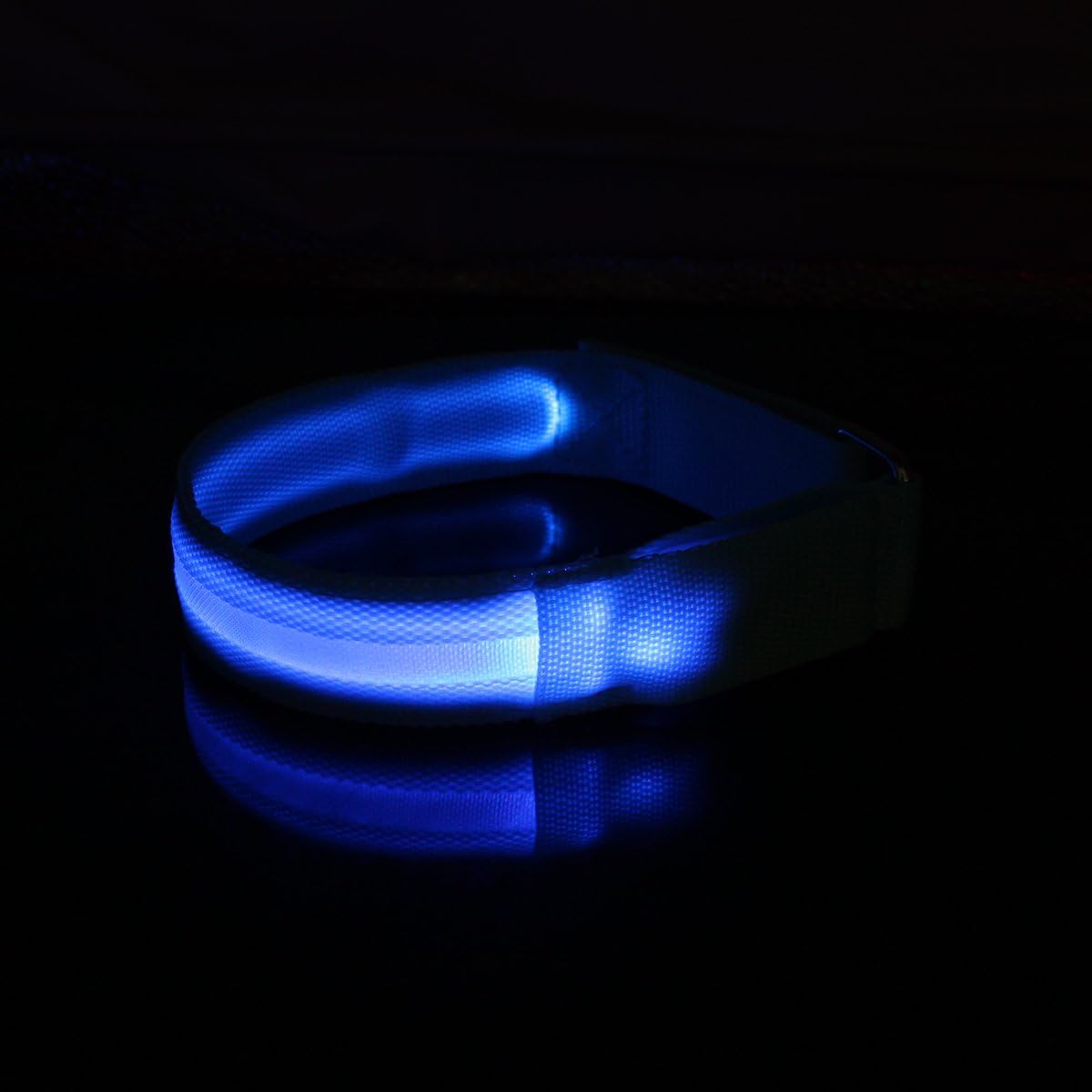 Namsan LED Light Armband, Safely Led Running Armband, Walking/ Flashing Wristband,Night Cycling Jogging Reflective Armband,7 Colors