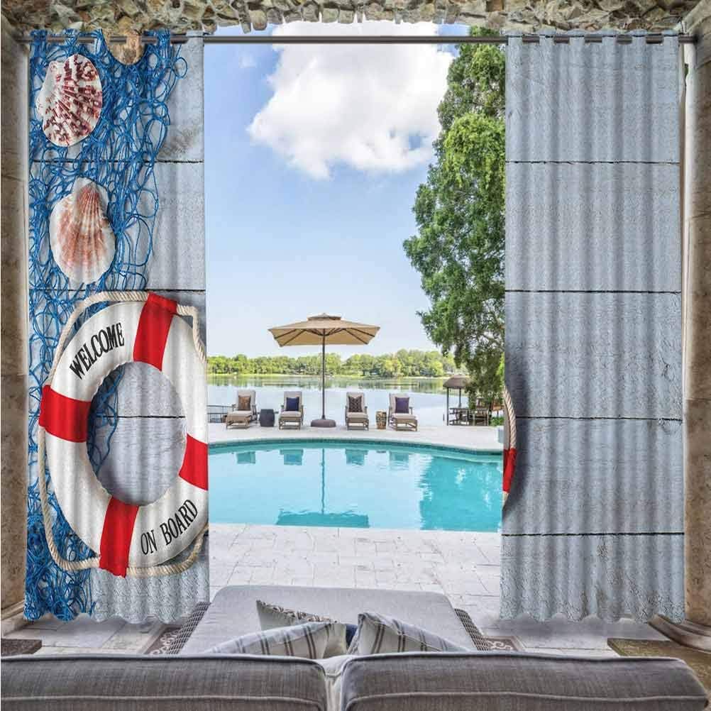 ScottDecor - Panel de cortina para exteriores para pérgola o terraza