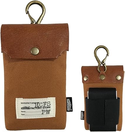 Amazon Co Jp Highcamp ハイキャンプ ハンドメイド Iqos アイコス ポーチ ブラウン ブラウン カラビナ付き 帆布 ハンプ 本革 オールインワン 予備スティック収納 ケース ホルダー アイコスケース アイコスポーチ ドラッグストア