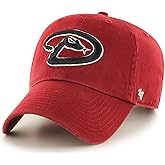 47 Brand MLB Alternate Color Primary Logo Clean Up Adjustable Baseball Cap Hat, Adult One Size Fits All