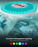 Peasur 30CM LED Ceiling Light 24W RGB Backlight Remote 3000-6500K Flush Round view 3