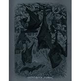 Bat Journal Sketchbook, Bat Sketchbook Journal, goth dark gothic creepy scary halloween