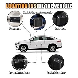 Mini Car Trash Can With Lid, Small Automotive