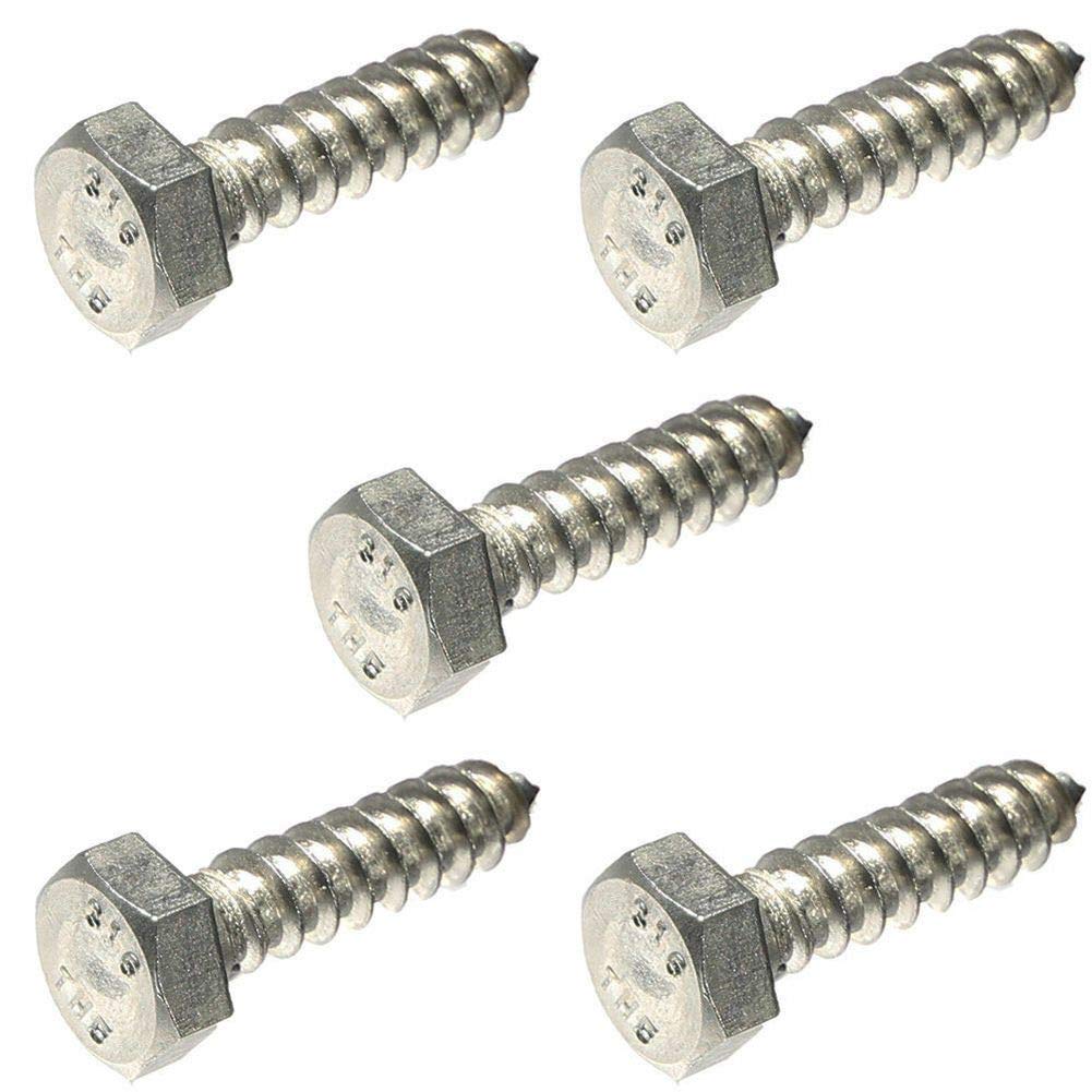 316 Marine Grade Stainless Steel Hex Head Lag Bolt Screw 3/