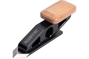 POWERTEC Chisel Plane with Spear Point Blade – Compact Edge Trimming Tool for Woodworking, Plug Trimming, Corner and Joinery 